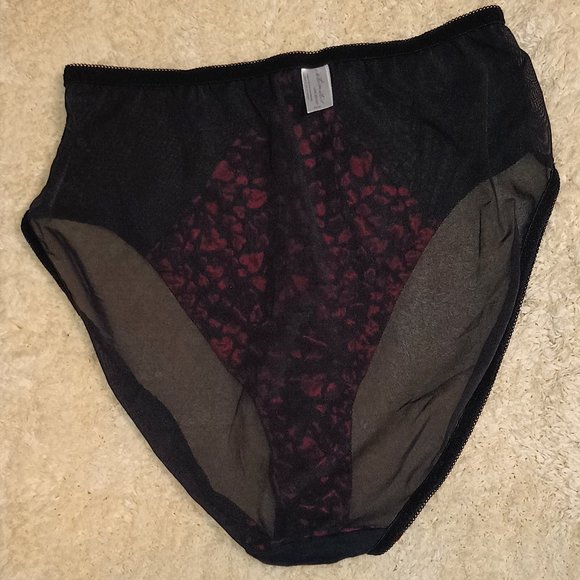 NWOT ~ Lane Bryant's Intimates Sheer Panties w/ Bright Red Hearts (Size: 26/28) - Picture 3 of 5